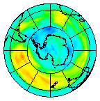 Ozone Field of 09 August 2003