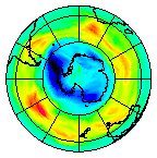Ozone Field of 25 August 2003