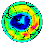 Ozone Field of 03 September 2003