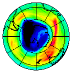 Ozone Field of 14 September 2003