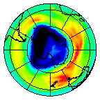 Ozone Field of 15 September 2003