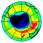 Ozone Field of 20 September 2003