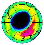 Ozone Field of 25 September 2003