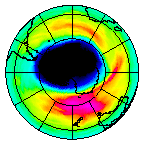 Ozone Field of 28 September 2003