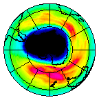 Ozone Field of 29 September 2003