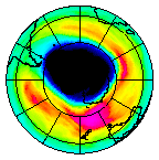 Ozone Field of 01 October 2003