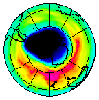 Ozone Field of 04 October 2003