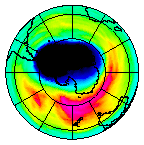Ozone Field of 05 October 2003