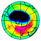 Ozone Field of 06 October 2003