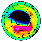 Ozone Field of 07 October 2003