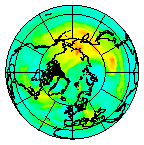 Ozone Field of 09 October 2003