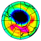Ozone Field of 09 October 2003