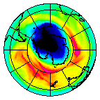 Ozone Field of 13 October 2003