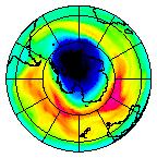 Ozone Field of 14 October 2003
