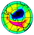 Ozone Field of 22 October 2003