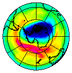 Ozone Field of 23 October 2003