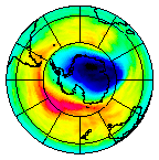 Ozone Field of 26 October 2003
