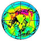 Ozone Field of 14 December 2003