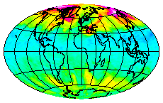 Ozone Field of 25 December 2003