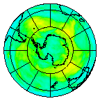 Ozone Field of 03 January 2004