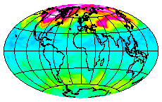Ozone Field of 05 January 2004