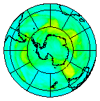 Ozone Field of 21 January 2004