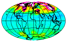 Ozone Field of 25 January 2004
