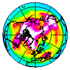 Ozone Field of 25 January 2004