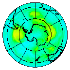 Ozone Field of 25 January 2004
