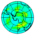 Ozone Field of 21 February 2004