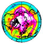 Ozone Field of 22 February 2004