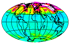 Ozone Field of 25 February 2004