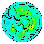 Ozone Field of 25 February 2004