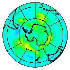Ozone Field of 10 March 2004