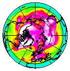 Ozone Field of 25 March 2004