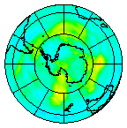 Ozone Field of 25 March 2004