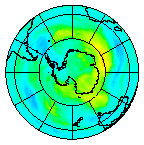 Ozone Field of 31 March 2004