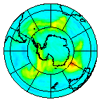 Ozone Field of 21 April 2004