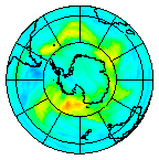 Ozone Field of 23 April 2004