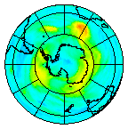 Ozone Field of 25 April 2004