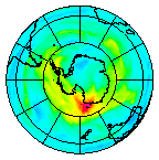 Ozone Field of 09 May 2004