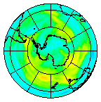Ozone Field of 25 June 2004