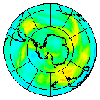 Ozone Field of 05 July 2004