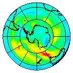 Ozone Field of 16 July 2004