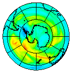 Ozone Field of 17 July 2004