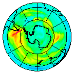Ozone Field of 20 July 2004