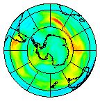 Ozone Field of 03 August 2004