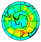 Ozone Field of 14 August 2004