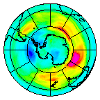 Ozone Field of 25 August 2004