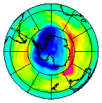 Ozone Field of 14 September 2004